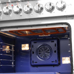 Forno Capriasca 48" Stainless Steel Freestanding Dual Fuel Double Oven Range with True Convection (6.58 Cu. Ft.) - FFSGS6387-48