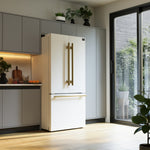 Forno Gallipoli 31" 17.5 Cu.Ft. White French Door Refrigerator with Ice Maker - FFFFD1974-31WHT