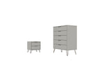 Nuuk 5-Drawer Dresser and Night Table Set - Off White