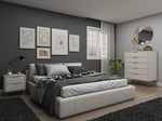 Nuuk 5-Drawer Dresser and Night Table Set - Off White
