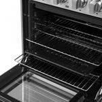 Forno Breno 24" Stainless Steel Freestanding Gas Range with Air Fry (2.3 Cu. Ft.) - FFSGS6290-24