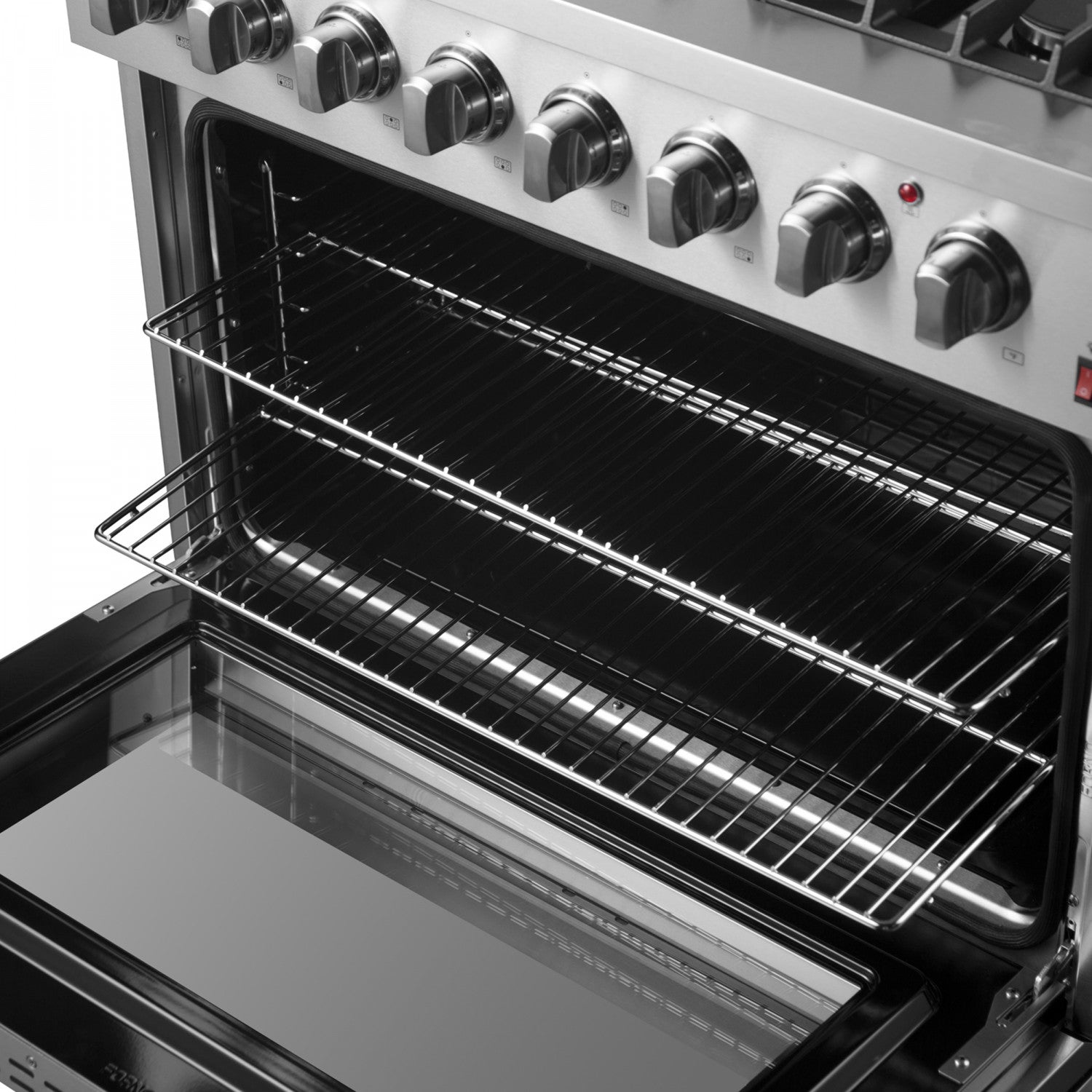 Forno Marco 36" Stainless Steel Dual Fuel Range with True Convection (5.36 Cu. Ft.) - FFSGS6197-36