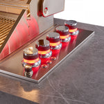 Forno Rimini Gray Countertop Outdoor Kitchen with 30" 62,600 BTU BBQ and Beverage Centre - FODKT2544BLK