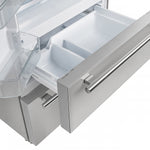 Forno Moena 40" 19.2 Cu.Ft. Stainless Steel Built-In French Door Refrigerator with Ice Maker - FFRBI1820-40SG