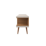 Aketi 70" TV Stand - Off White/ Maple Cream