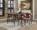 Drai Counter Height Stool - Red