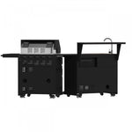 Forno All'Aperto Black Countertop Outdoor Kitchen with 62,600 BTU BBQ and Beverage Centre - FODKT2582BLK