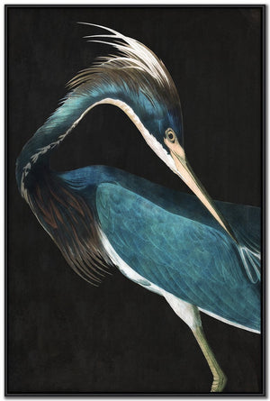 Twilight Feathers I Wall Art - Teal - 48 X 32