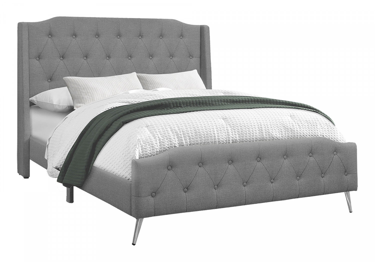 Eleanor Queen Bed - Grey