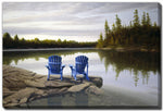 Northern Peace Wall Art - Blue/Green - 30 X 45