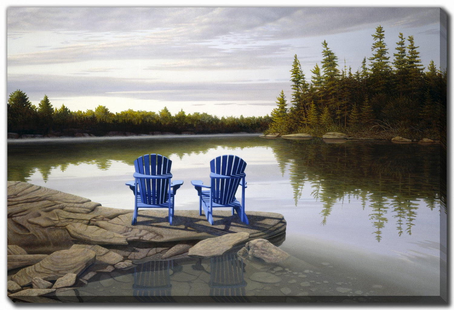 Northern Peace Wall Art - Blue/Green - 30 X 45
