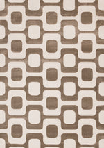 Logan Modern Vintage Area Rug - 8' X 11' - Brown/Cream