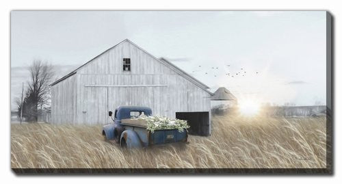 Frosted Fields Wall Art - Natural - 10 X 20