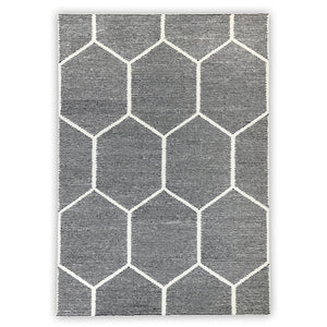 Joris Geometric Rug - 8' x 10' - Black
