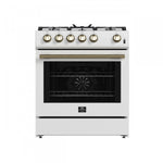 Forno Leonardo 30" White Freestanding Gas Range (5.0 Cu. Ft.) - FFSGS1116-30WHT