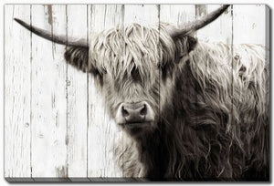 Barnyard Gaze Wall Art - Brown - 16 X 20