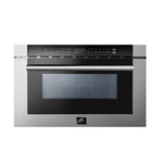 Forno Capoliveri Stainless Steel 24" Built-In Microwave Drawer (1.2 Cu. Ft.) - FMWDR3000-24