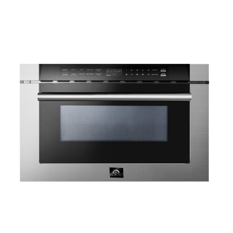 Forno Capoliveri Stainless Steel 24" Built-In Microwave Drawer (1.2 Cu. Ft.) - FMWDR3000-24