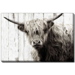 Barnyard Gaze Wall Art - Brown - 38 X 60