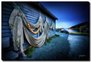 Nets At Rest Wall Art - Blue - 38 X 60