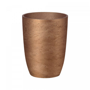 Stravik Small Tapered Planter - Metallic Bronze