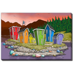 Island Row Wall Art - Multi-Colour - 30 X 45