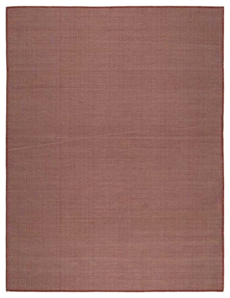 Calypso Crosshatch Outdoor Rug - 6' x 9' - Red
