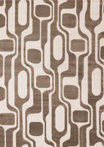Logan Modern Area Rug - 8' X 11' - Brown/Cream