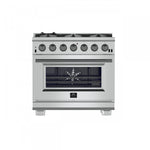 Forno Capriasca 36" Stainless Steel Freestanding Gas Range (5.36 Cu. Ft.) - FFSGS6260-36