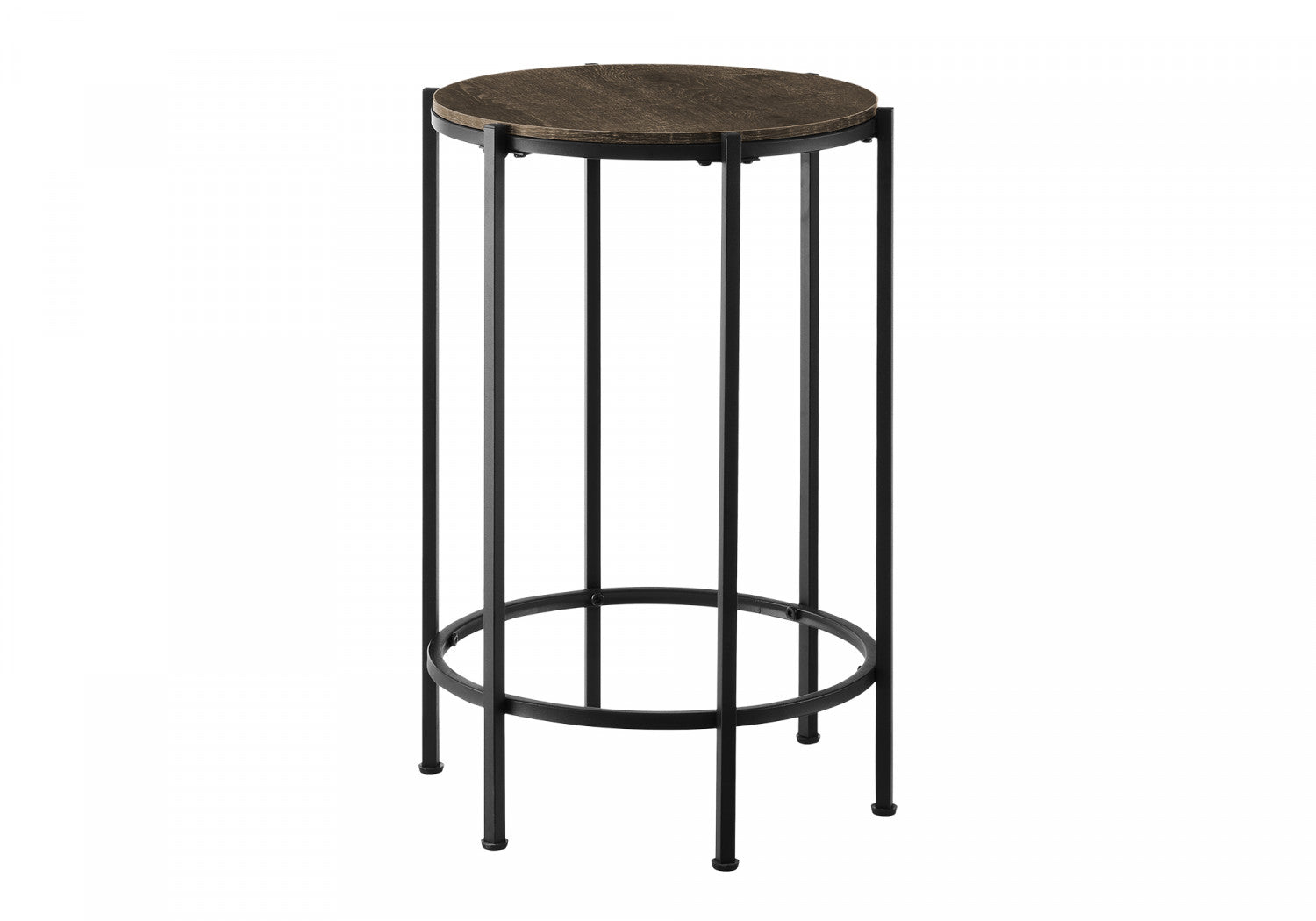 Remi Side Table - Black/Brown