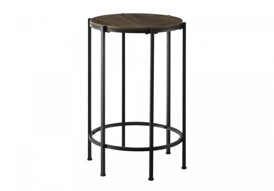 Remi Side Table - Black/Brown