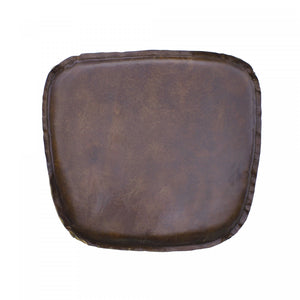Dovren Leather Cushion Seat - Vintage Brown