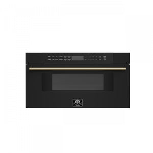 Forno Capoliveri Black 30" Built-In Microwave Drawer (1.2 Cu. Ft.) - FMWDR3000-30BLK