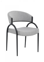 Sena Dining Chair - Grey/Black - Set of Two