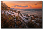 Shoreline Reflections Wall Art - Orange/Blue - 22 X 28
