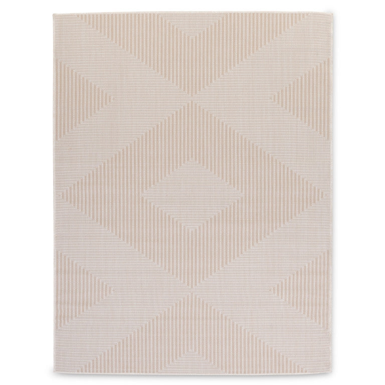 Cabana Diamonds Indoor/Outdoor Rug - 3' x 5' - Beige