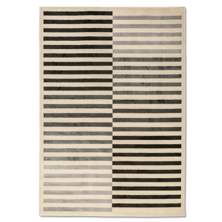 Urbane Lines Rug - 5' x 8' - Grey/Black
