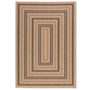 Avanos Bohemian Indoor/Outdoor Rug - 5' x 8' - Beige/Black