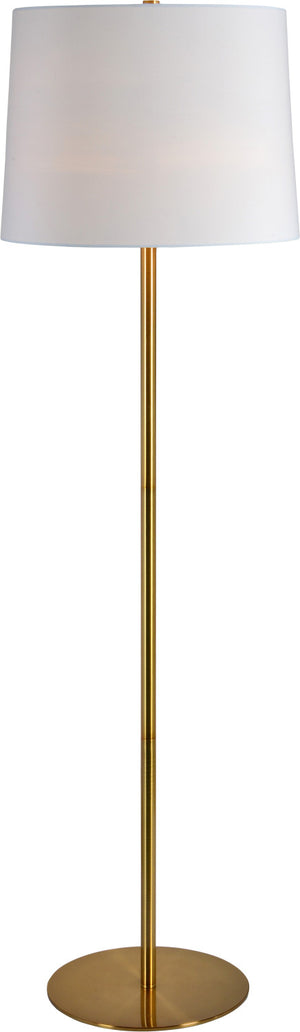 Flora Floor Lamp - Antique Brass