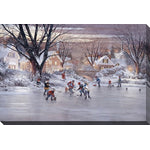 Pond Hockey Memories Wall Art - Multi-Colour - 16 X 20