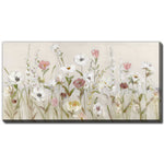 Spring Meadow Blooms Wall Art - Neutral/Pink - 30 X 60
