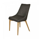 Vellaro Side Chair - Dark Grey/Natural - Set of Two