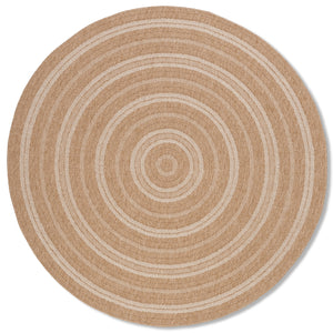 Avanos Circles Indoor/Outdoor Rug - 6ft Round - Beige/White