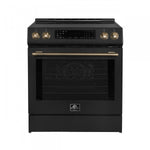Forno Donatello Black Slide-in Induction Range with True Convection (5.0 Cu. Ft.) - FFSIN0905-30BLK