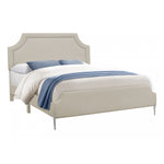 Vivian Queen Bed - Beige