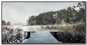 Solitude Wall Art - Blue/Green - 30 X 60