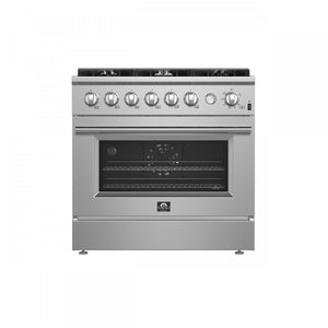 Forno Marco 36" Stainless Steel Freestanding Gas Range (5.36 Cu. Ft.) - FFSGS6277-36