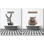 Barnyard Bubbles Wall Art - Multi-Colour - 16 X 20 - Set of Two