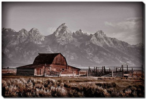 Homestead Horizon Wall Art - Brown - 30 X 45