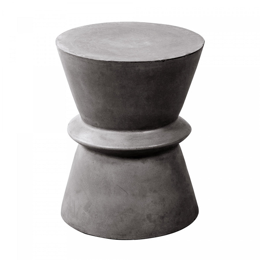 Gavrin Hourglass Side Table - Dark Grey